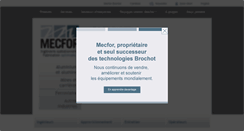 Desktop Screenshot of mecfor.com